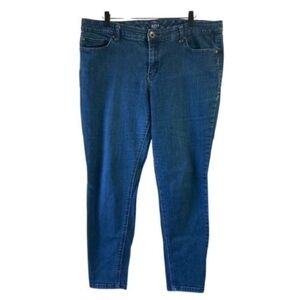 a.n.a. Womens Stretch Blue Skinny Jeans